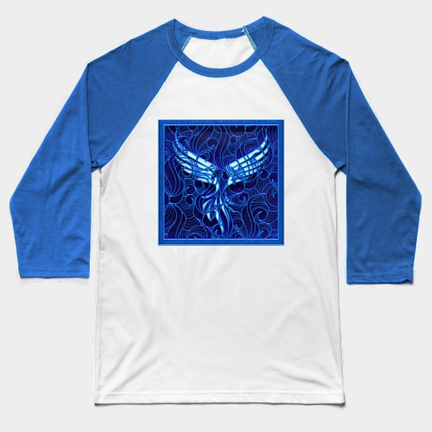 Freedom eagle - 3d design on black Wall Baseball T-Shirt by AllforWall